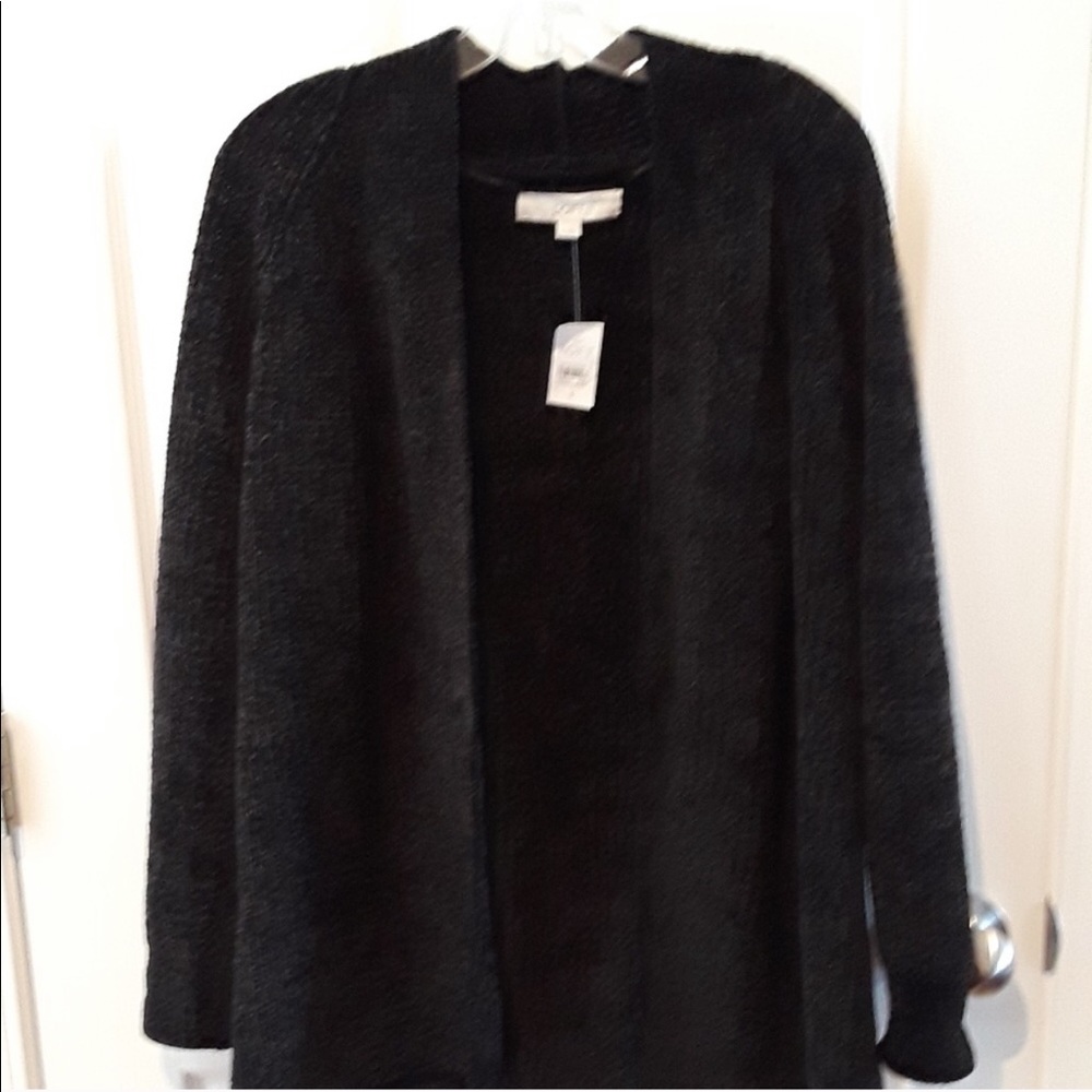 Loft Open Front Chenille Cardigan